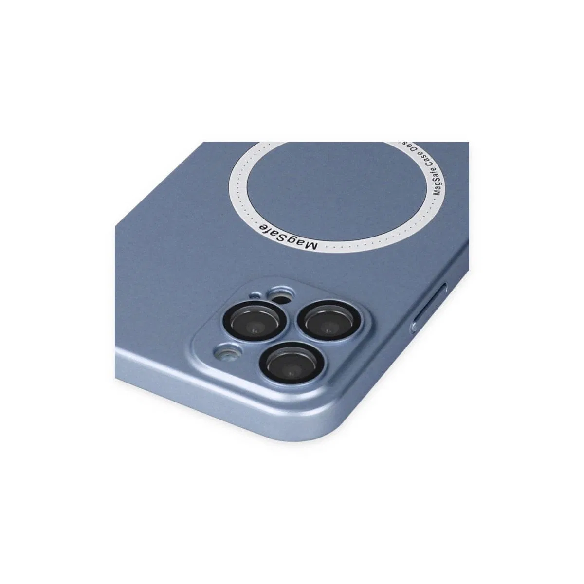 Apple İphone 12 Pro Kılıf Jack Magneticsafe Lens Silikon - Sierra Blue görsel 4
