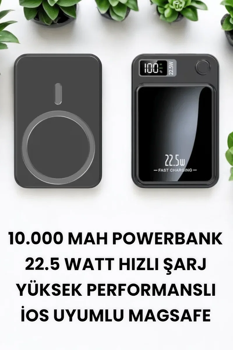Pratik ve Taşınabilir 10. 000 mAh Wireless Powerbank Hızlı Şarj Avantajı görsel 4