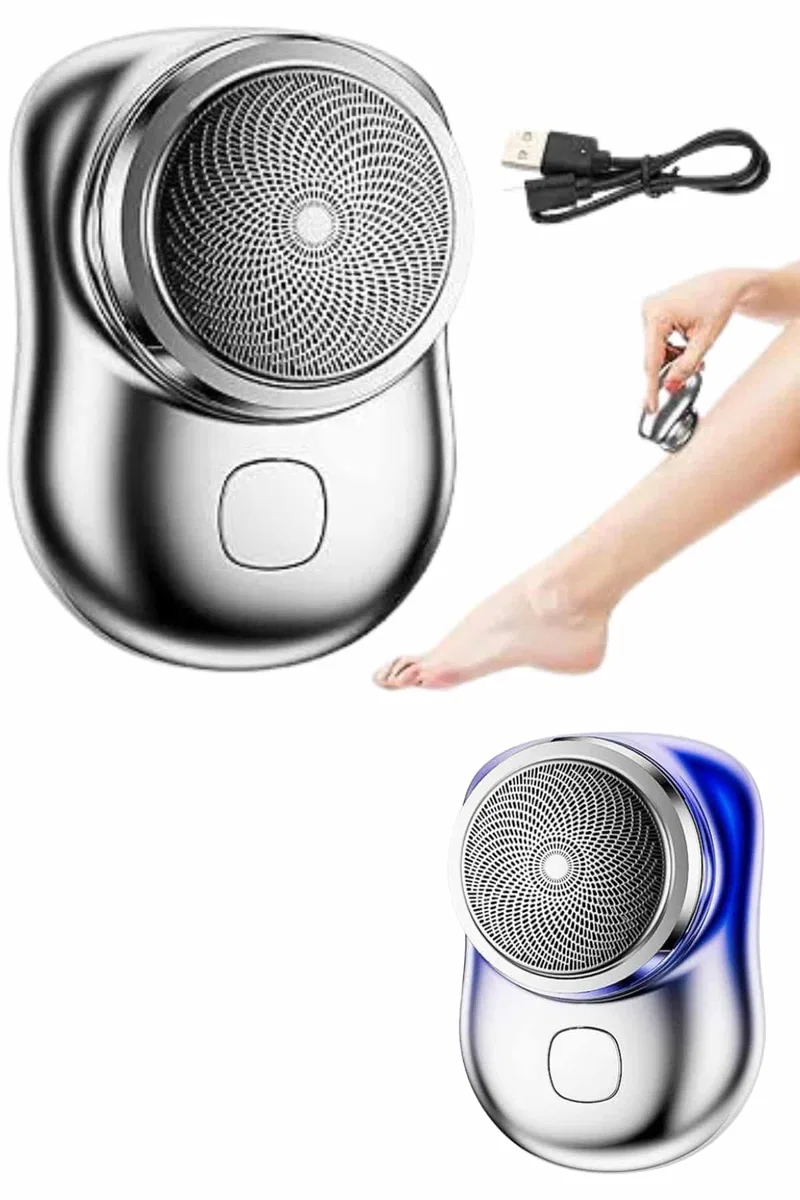 Elektrikli Mini Tıraş Makinesi, Taşınabilir USB Şarjlı Kablosuz Tıraş Makinesi görsel 2