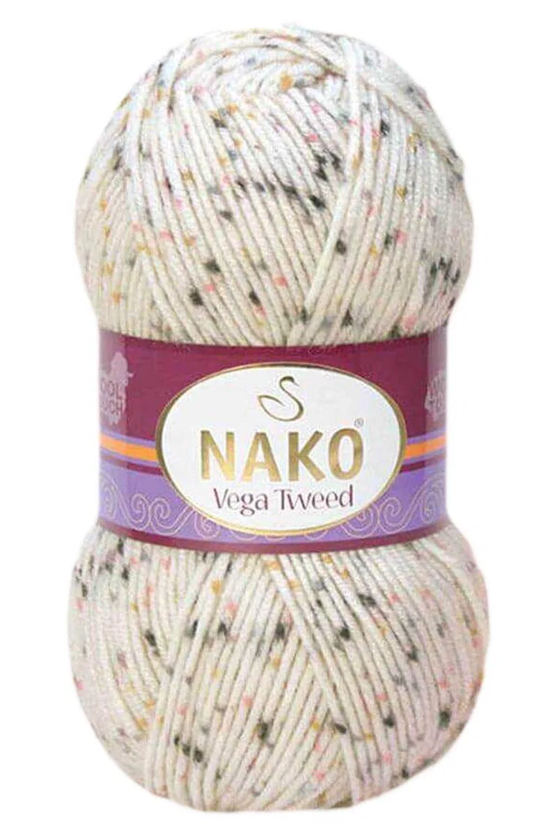 5 Adet Vega Tweed Premium Akrilik El Örgü İpi Yünü No: 31752 görsel 5