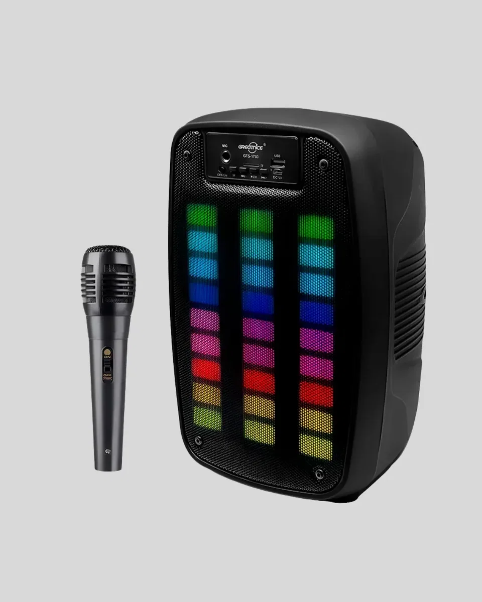 GTS 1793 Işıklı 6. 5 İnç Kablosuz Hoparlör Bluetooth, USB ve FM Özellikli görsel 2