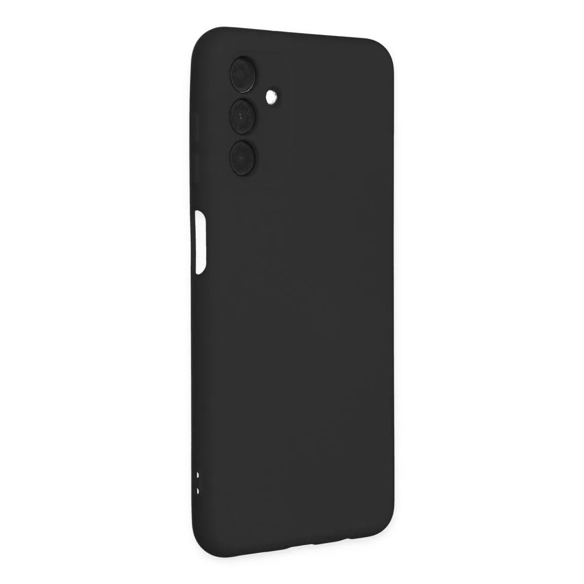 Samsung Galaxy A04s Kılıf Nano İçi Kadife Silikon - Siyah görsel 2