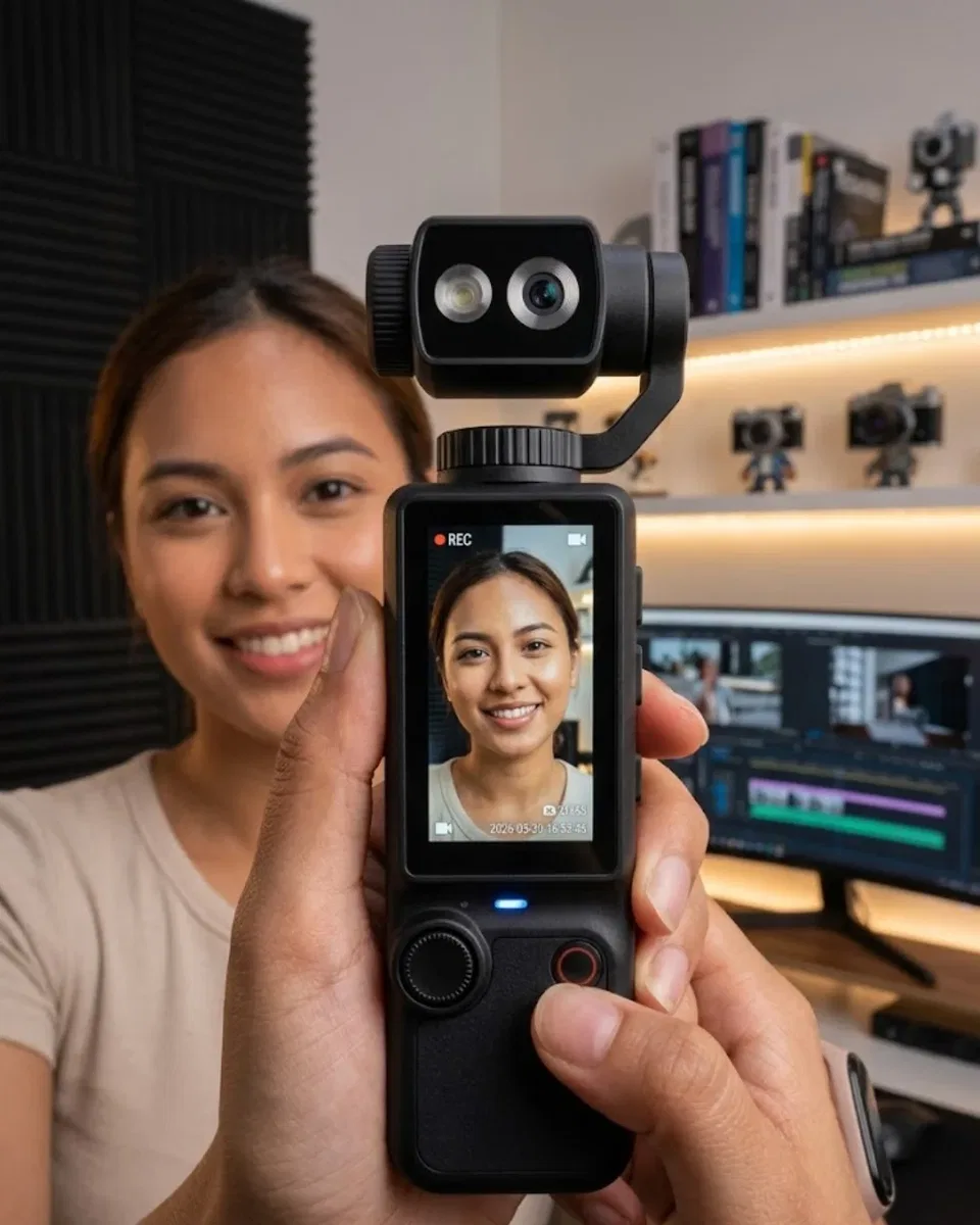Kompakt 4K Vlog Kamera 2. 0 IPS Ekran Otomatik Odaklama ve Stereo Ses Kayıtlı