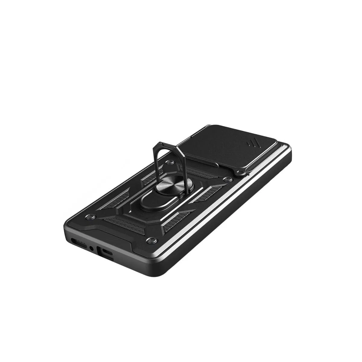 Xiaomi Redmi Note 14 4g Pars Lens Yüzüklü Silikon - Siyah görsel 4