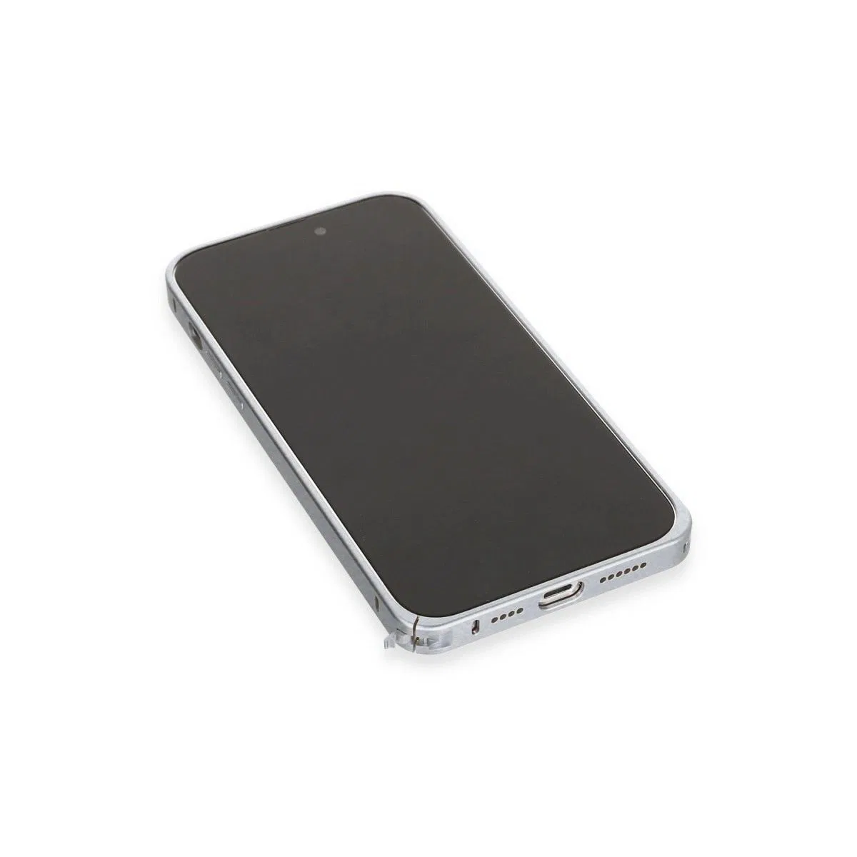 Joko Apple İphone 15 Pro Max Metal Bumper Mat Kapak - Gri görsel 6