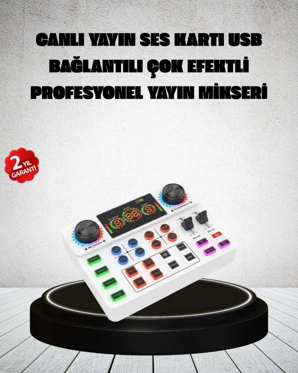 Canlı Yayın Ve Karaoke İçin Profesyonel Ses Kartı Bluetooth Destekli