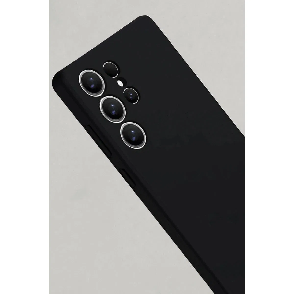 Samsung Galaxy S25 Ultra Kılıf Nano İçi Kadife Silikon - Siyah görsel 2