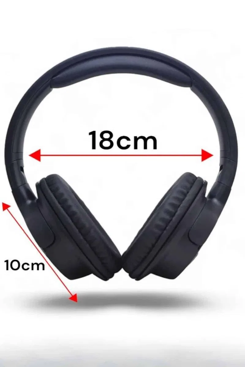 Kulak Üstü Bluetooth Kulaklık Ayarlanabiilir Uzun Pil Ömrü Kablosuz 5. 0 Bluetooth görsel 5