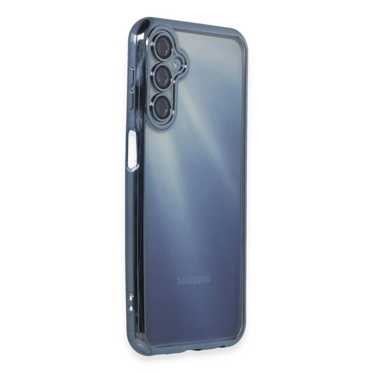 Samsung Galaxy A55 5g Kılıf Razer Lensli Silikon - Açık Mavi görsel 2