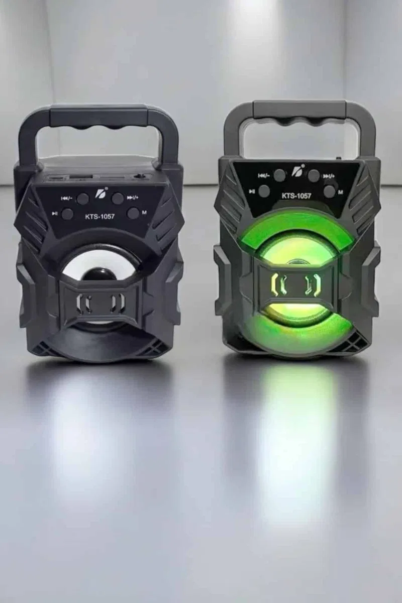 Taşınabilir Bluetooth Hoparlör Led Işıklı Uzun Pil Ömrü görsel 3