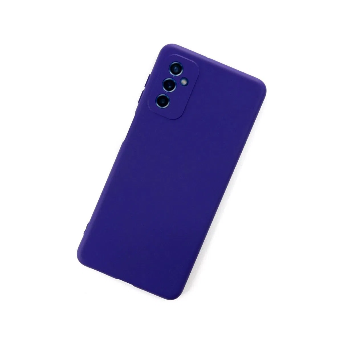 Samsung Galaxy M52 5g Kılıf Nano İçi Kadife Silikon - Mor görsel 3
