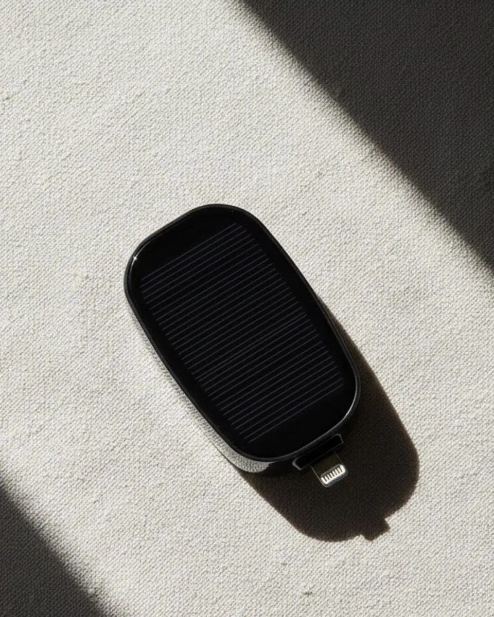 Mini Güneş Enerjili Powerbank Cep Tipi Acil Şarj Cihazı