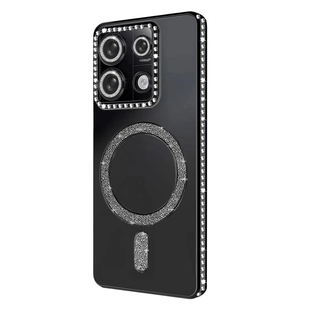 Xiaomi Redmi 13c Joke Simli Magneticsafe Kılıf - Siyah görsel 3