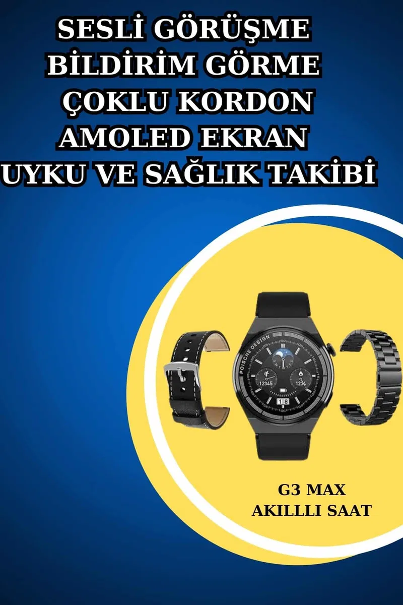 İkili Set Akıllı Saat Ve Bluetooth Kulaklık Kablosuz Uzun Pil Ömrü Spor Modları görsel 2