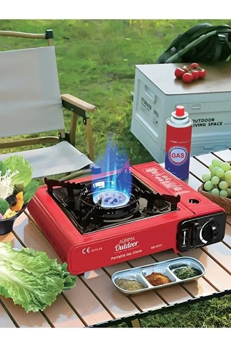 Portatif Kamp Ocağı 2. 3kw | Taşınabilir Tekli Gazlı Ocak | Rüzgar Geçirmez görsel 3