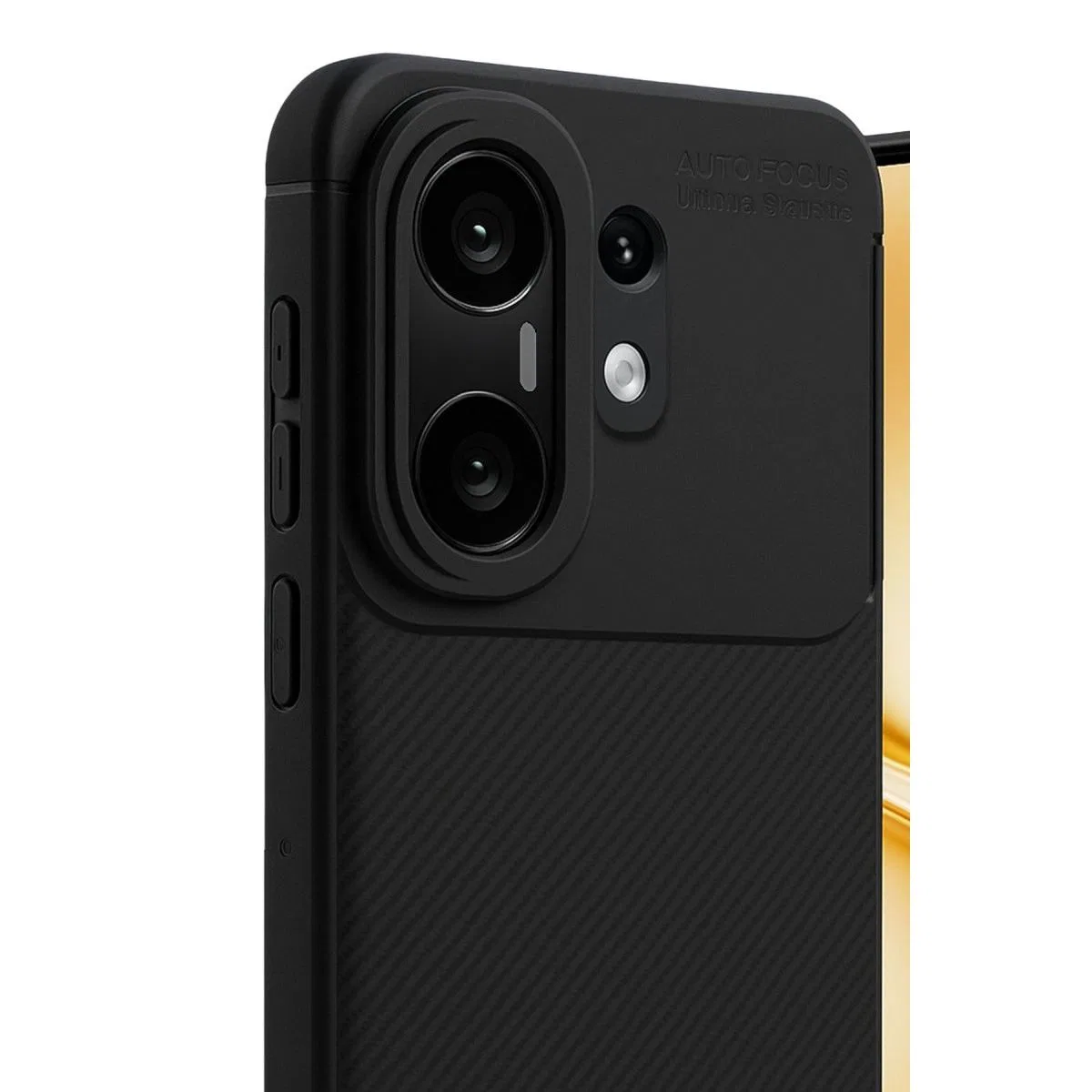Vivo X200 Fe Auto Focus Karbon Kapak - Siyah görsel 3