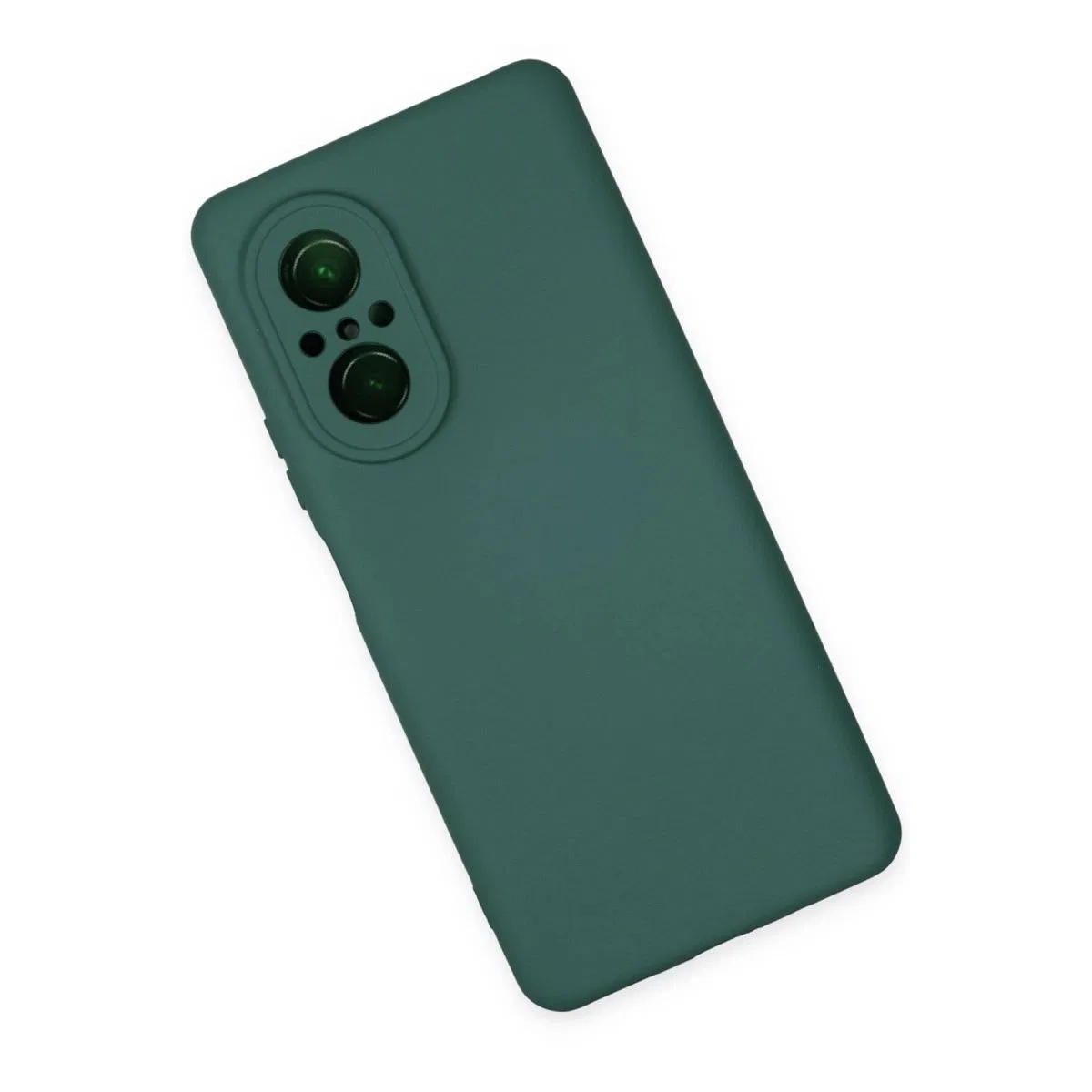 Huawei Nova 9 Se Kılıf Nano İçi Kadife Silikon - Koyu Yeşil görsel 3
