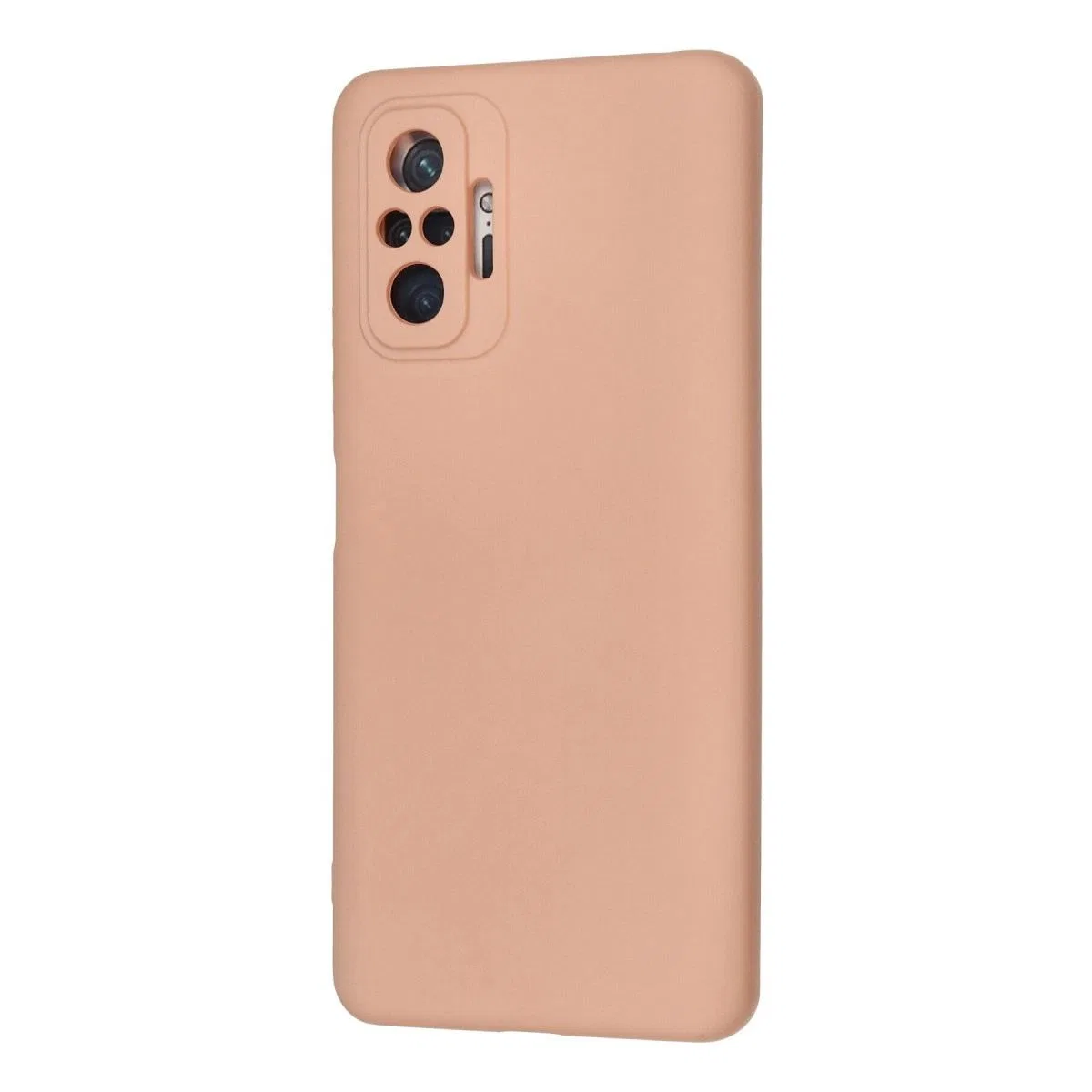 Xiaomi Redmi Note 10 Pro Kılıf Nano İçi Kadife Silikon - Pudra görsel 3