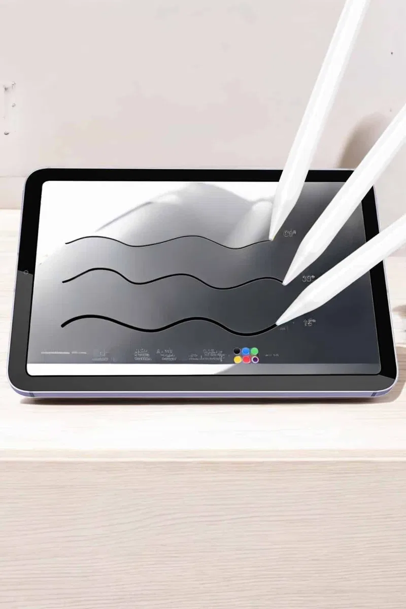 Tablet Kalemi iOS Android Windows Uyumlu Yedek Uçlu Universal Çizim Kalemi görsel 3