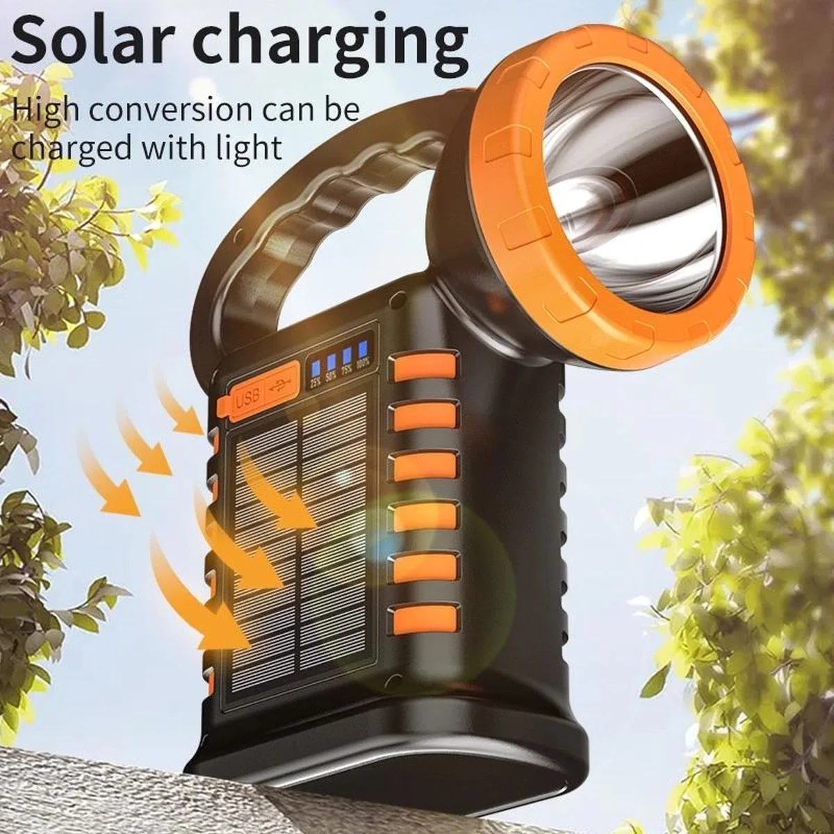 Wison Ws-4343 Çok Fonksiyonlu Powerbanklı Solar Şarjlı Kamp Lambası görsel 2