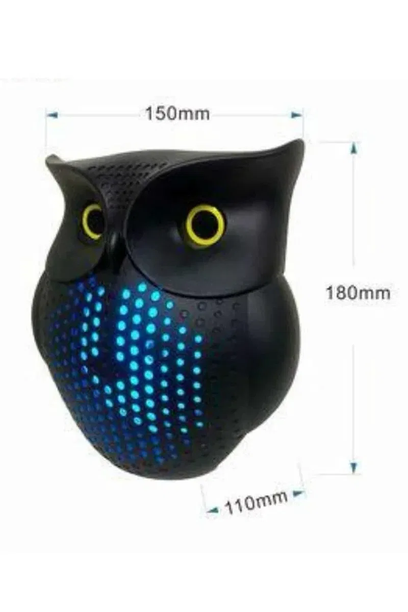 Baykuş Görünümlü Işıklı Bluetooth Speaker Bluetooth Hoparlör görsel 3
