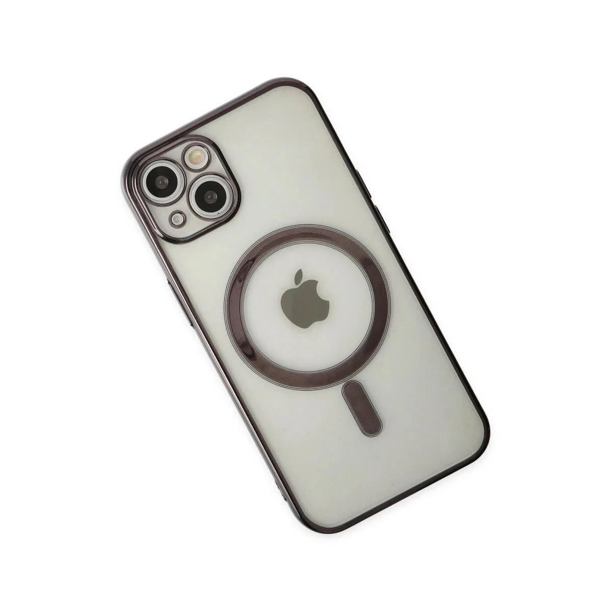 Apple İphone 14 Plus Kılıf Magneticsafe Lazer Silikon - Siyah görsel 3