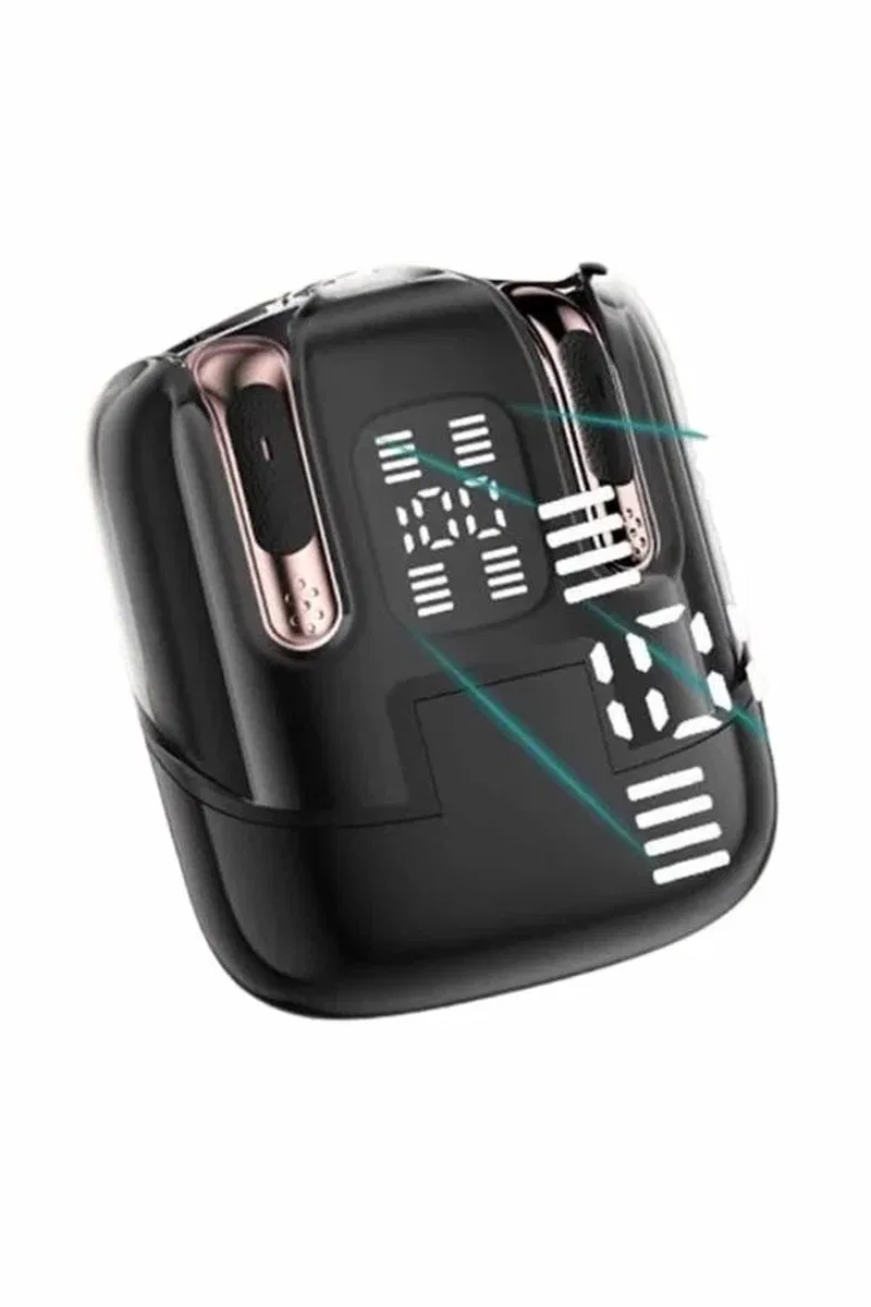 Profesyonel Dijital Göstergeli Düşük Gecikme Bluetooth Kulaklık Çift Kulaklık görsel 3