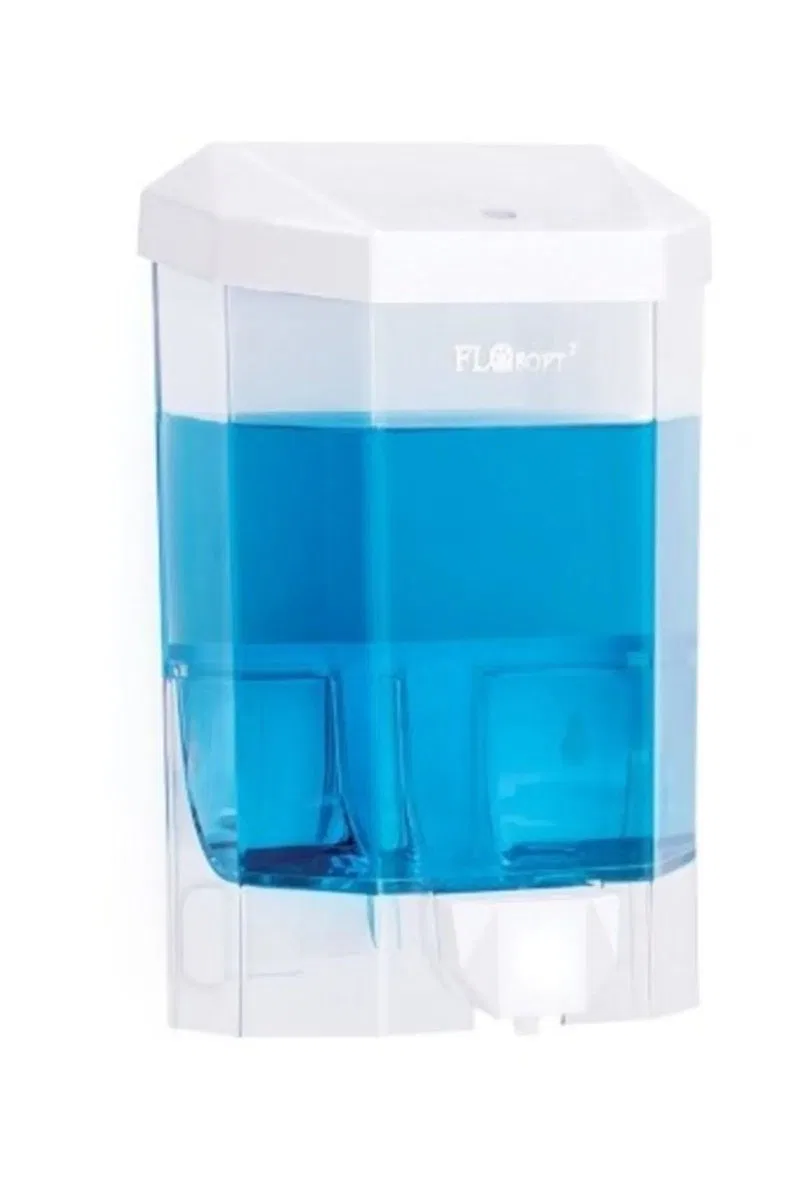 Plastik Büyük Şeffaf Sıvı Sabunluk 1000 Ml. Royaleks-F086 görsel 2