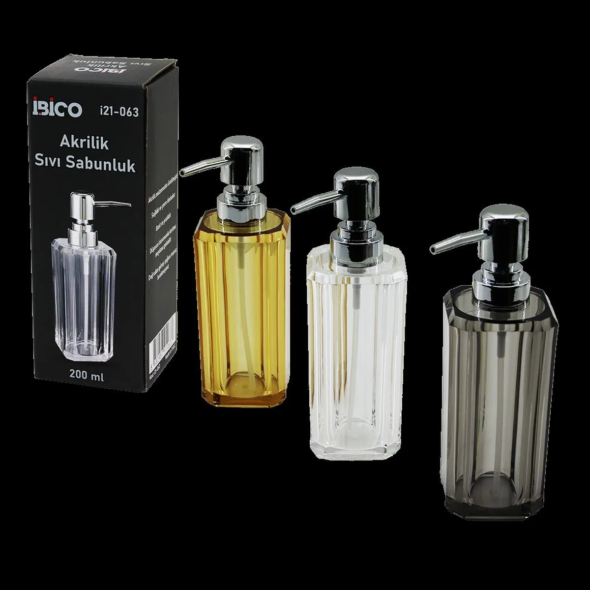 Sıvı Sabunluk 200 ml Akrilik Mika görsel 4