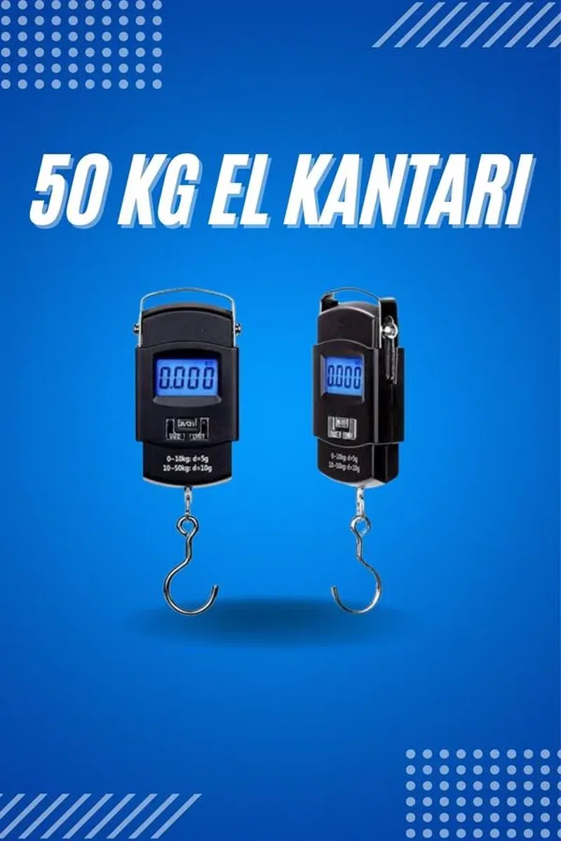 50 Kg Dijital El Terazisi Cep Tartısı El Kantarı Terazi görsel 2