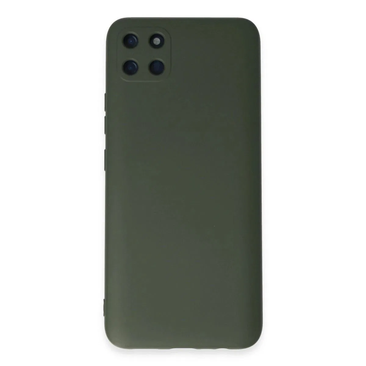 Realme C11 Kılıf Nano İçi Kadife Silikon - Koyu Yeşil