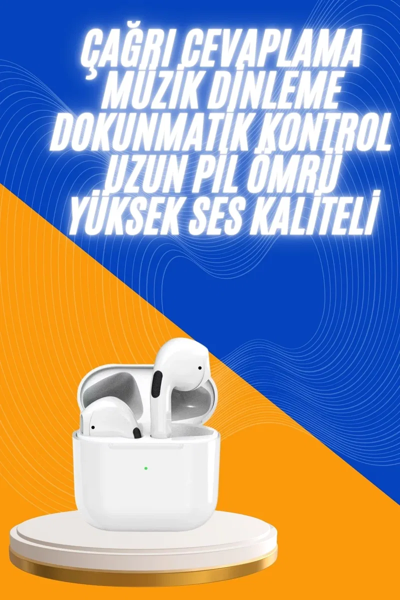 Yeni Nesil Bluetooth Kulaklık Beyaz Çağrı Cevaplayabilen Kablosuz Yeni Nesil görsel 2