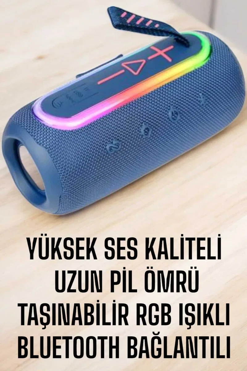 Kablosuz Bluetooth Hoparlör Uzun Pil Ömrü Taşınabilir görsel 2