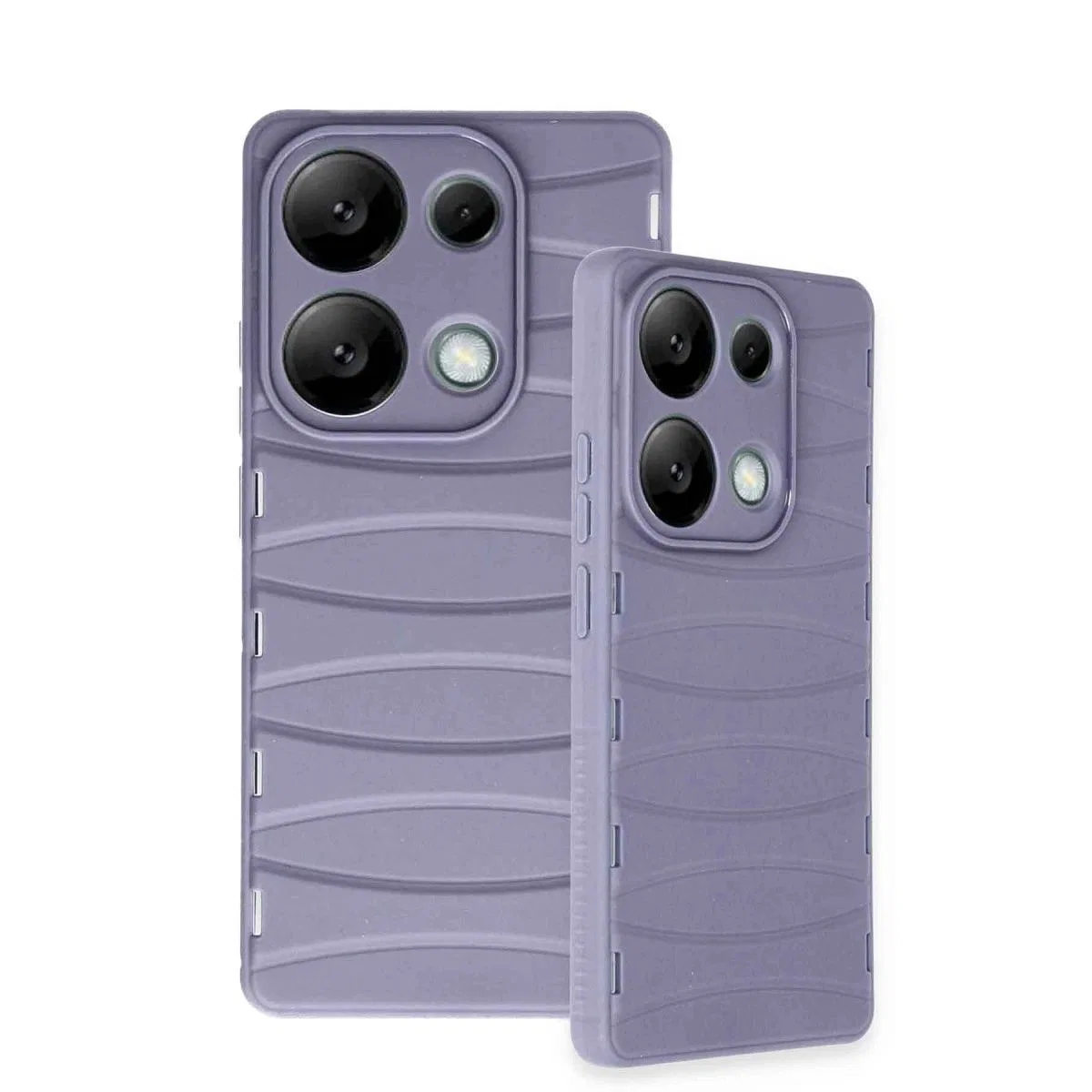 Xiaomi Redmi Note 13 Pro 4g Kılıf Bibercas Silikon Kapak - Lila görsel 3