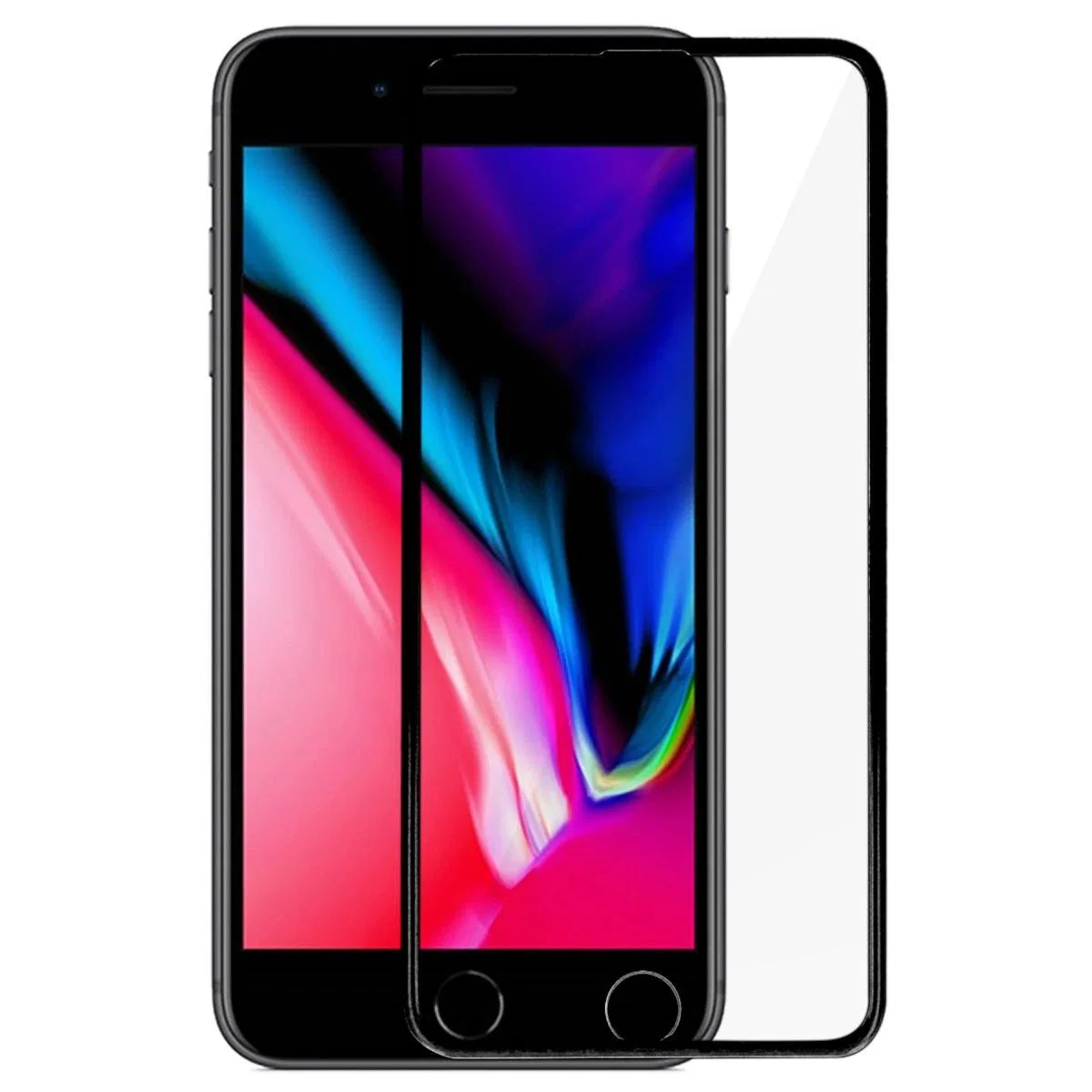 Apple İphone 6 18d Cam Ekran Koruyucu - Siyah görsel 5