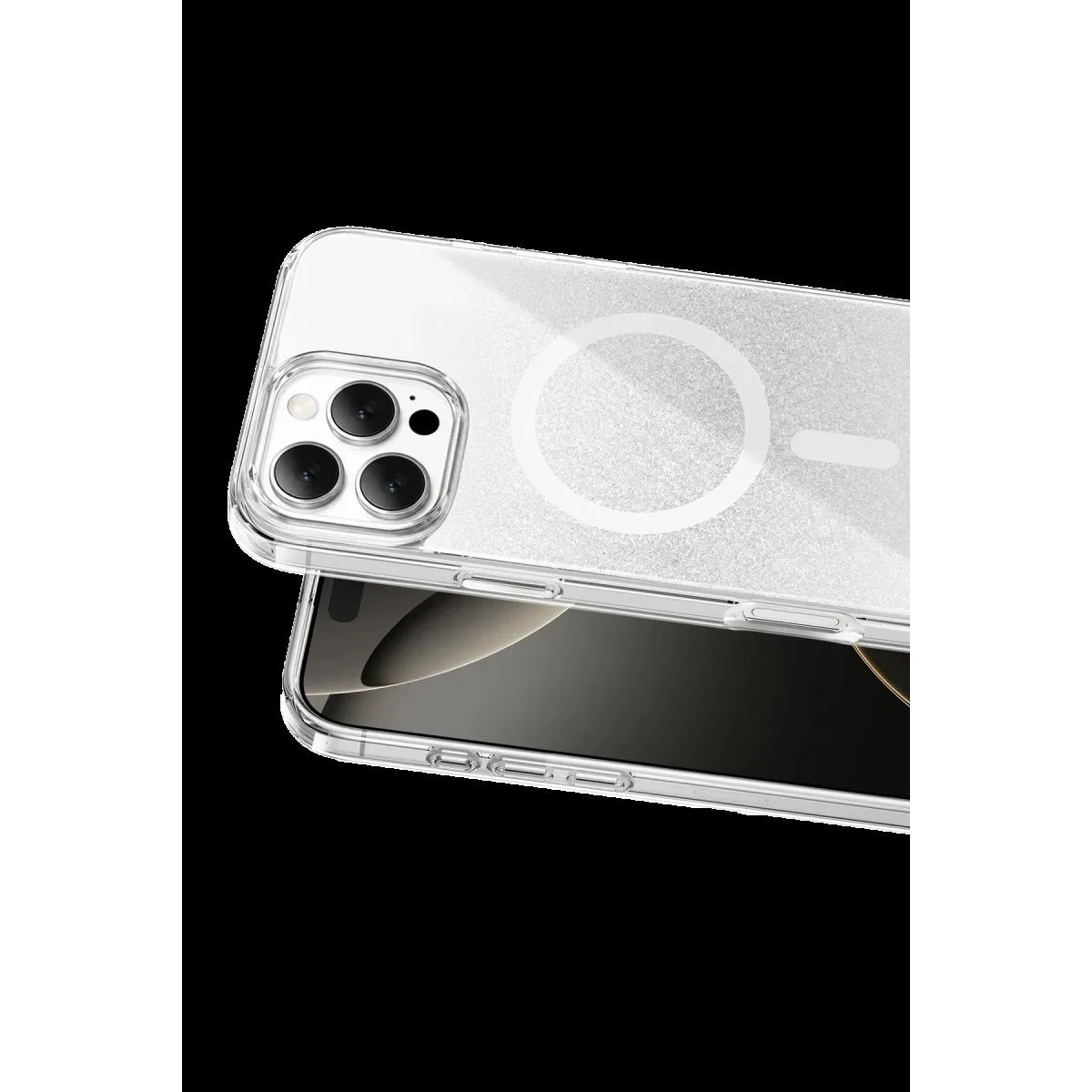 Onegif Apple İphone 16 Pro Max Sora Simli Magsafe Kapak - Beyaz görsel 2