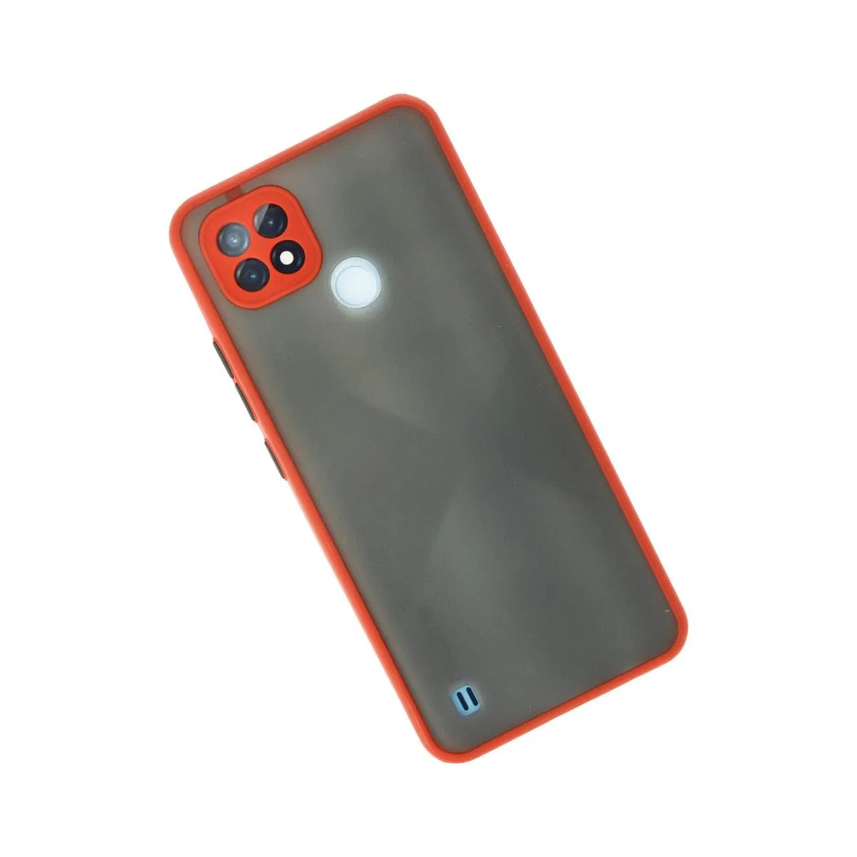 Realme C21 Kılıf Montreal Silikon Kapak - Kırmızı görsel 2
