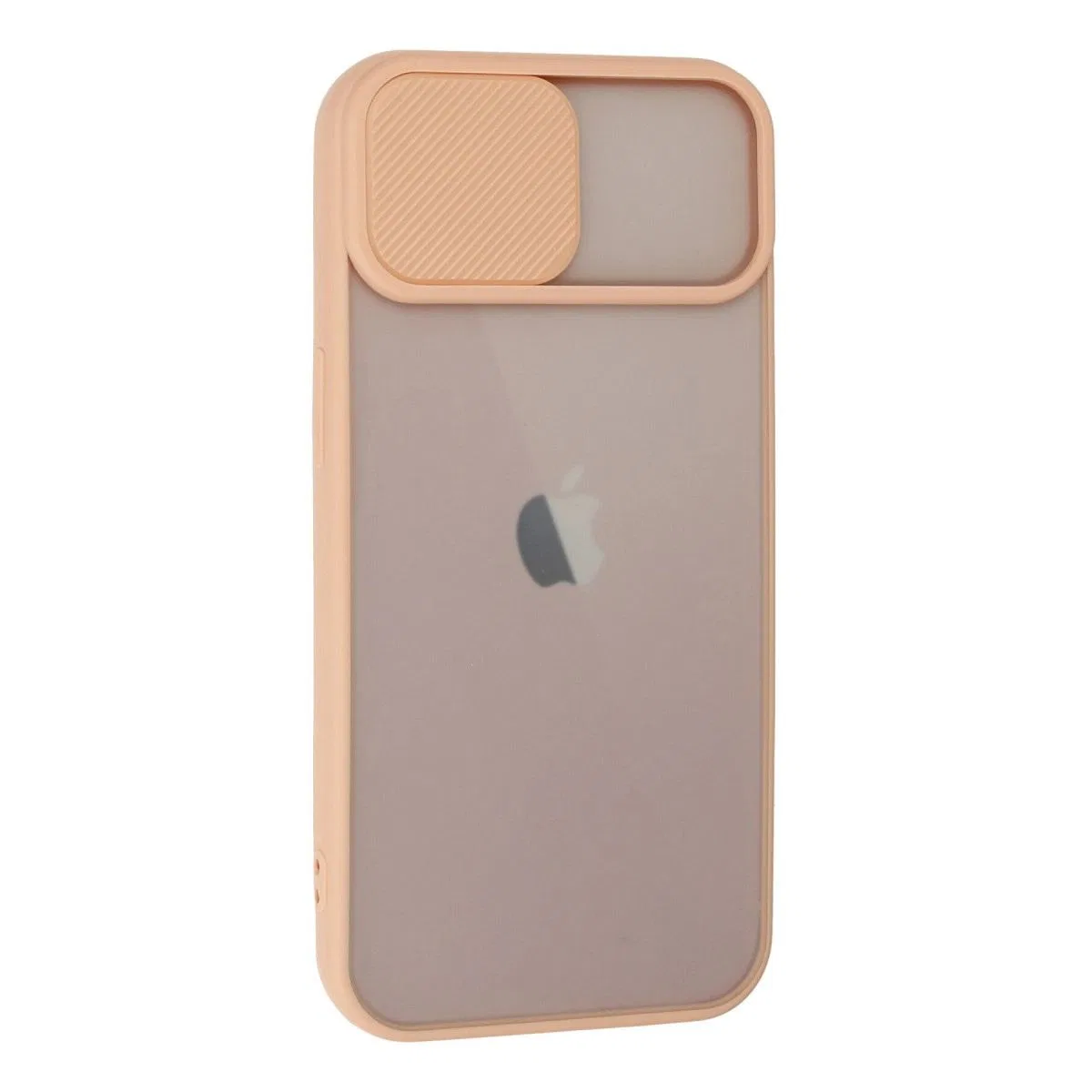 Apple İphone 13 Kılıf Palm Buzlu Kamera Sürgülü Silikon - Pembe görsel 2