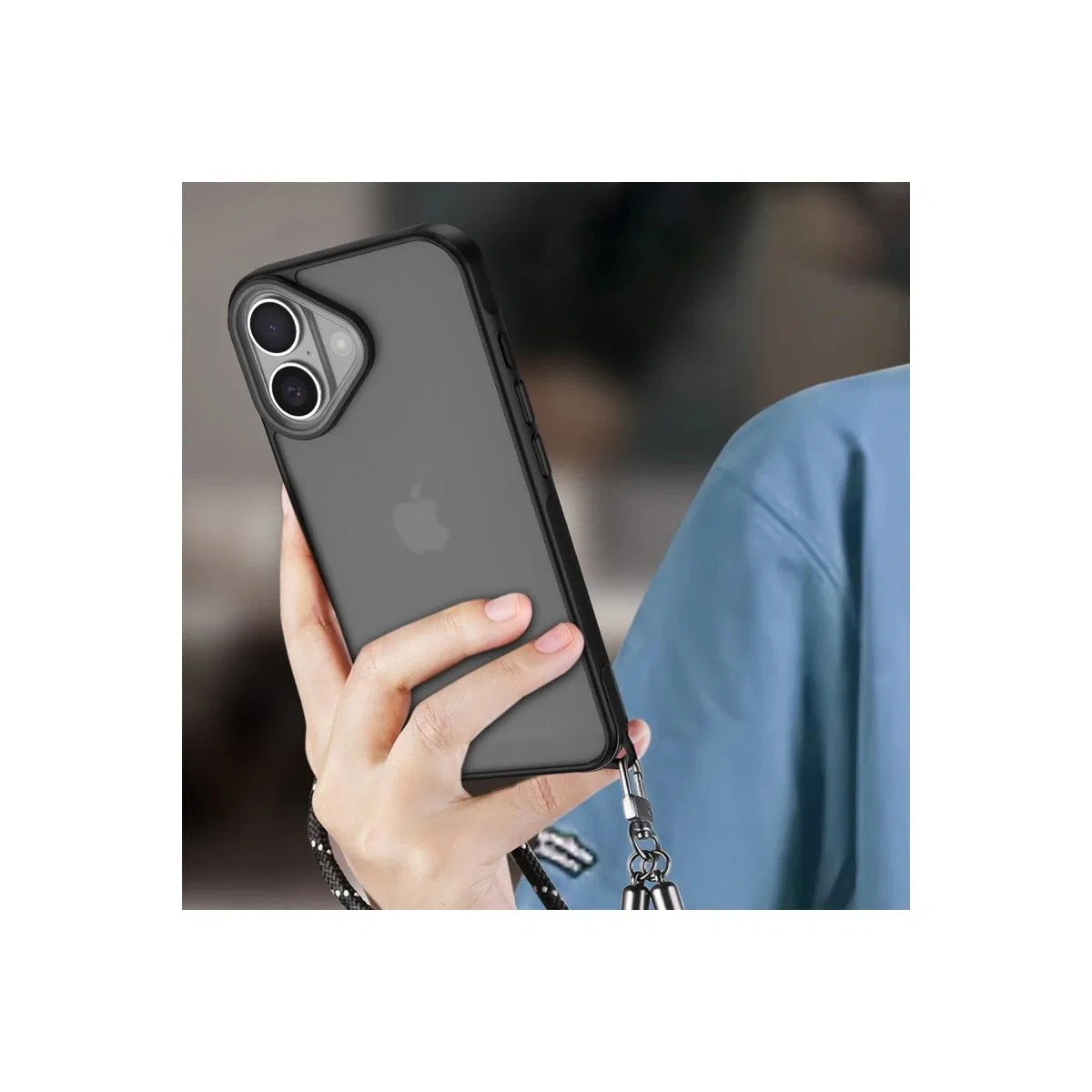 Apple İphone 16 Kılıf Elegant Kapak - Siyah görsel 2