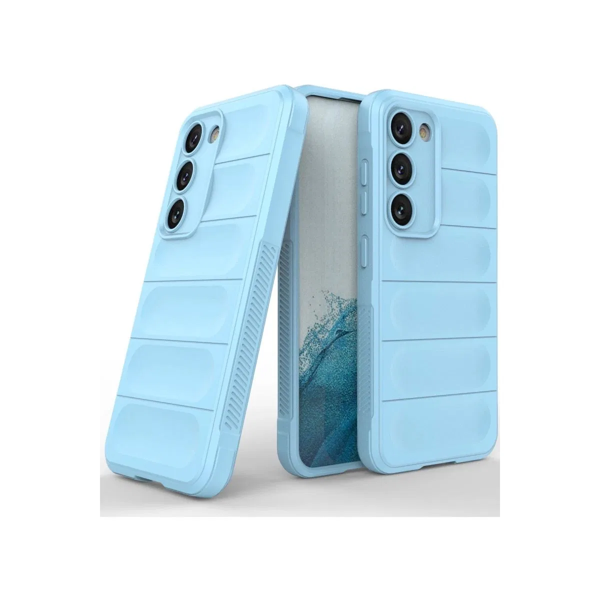 Samsung Galaxy S23 Plus Kılıf Optimum Silikon - Sky Blue görsel 2