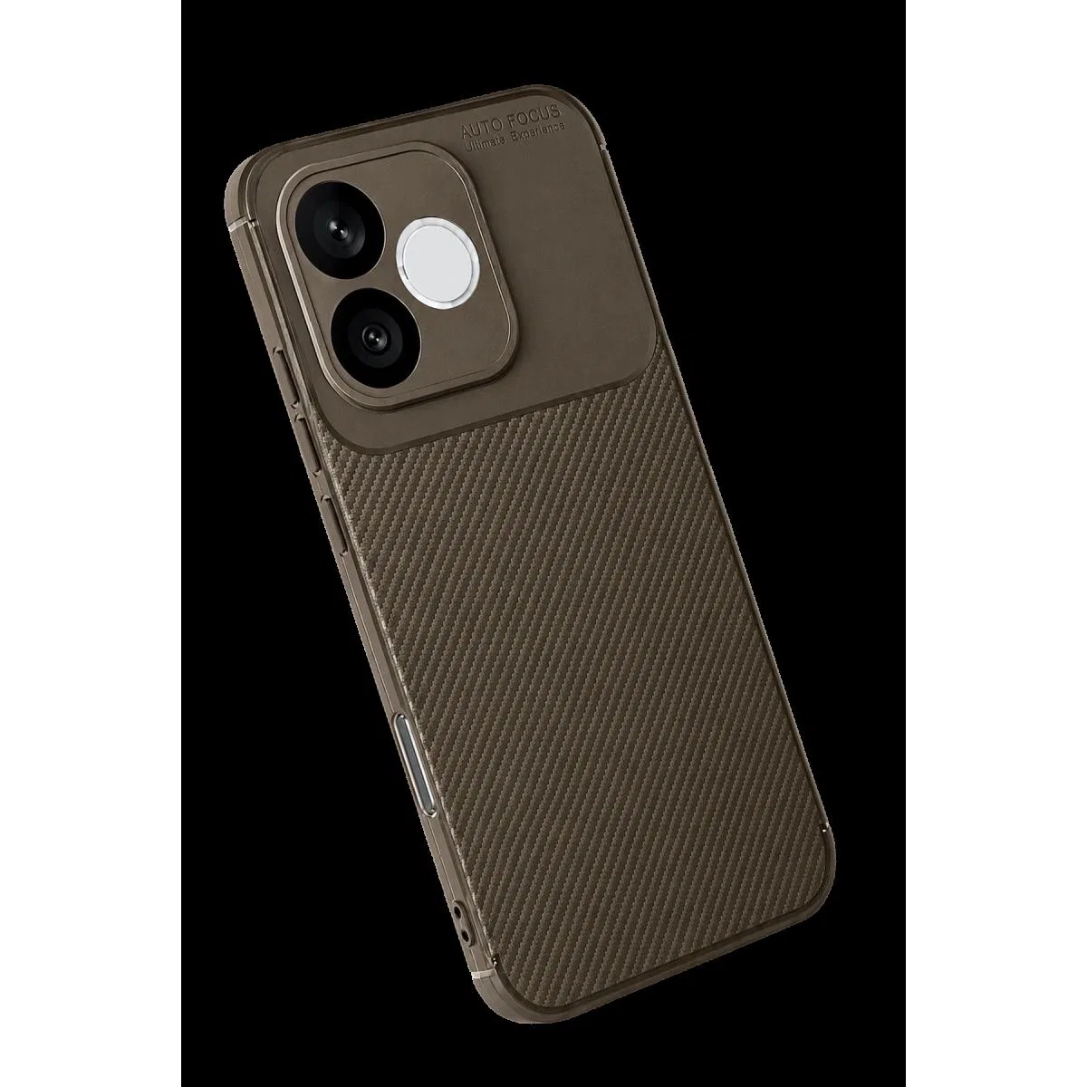 Huawei Honor 600 Lite Auto Focus Karbon Kapak - Kahverengi görsel 2
