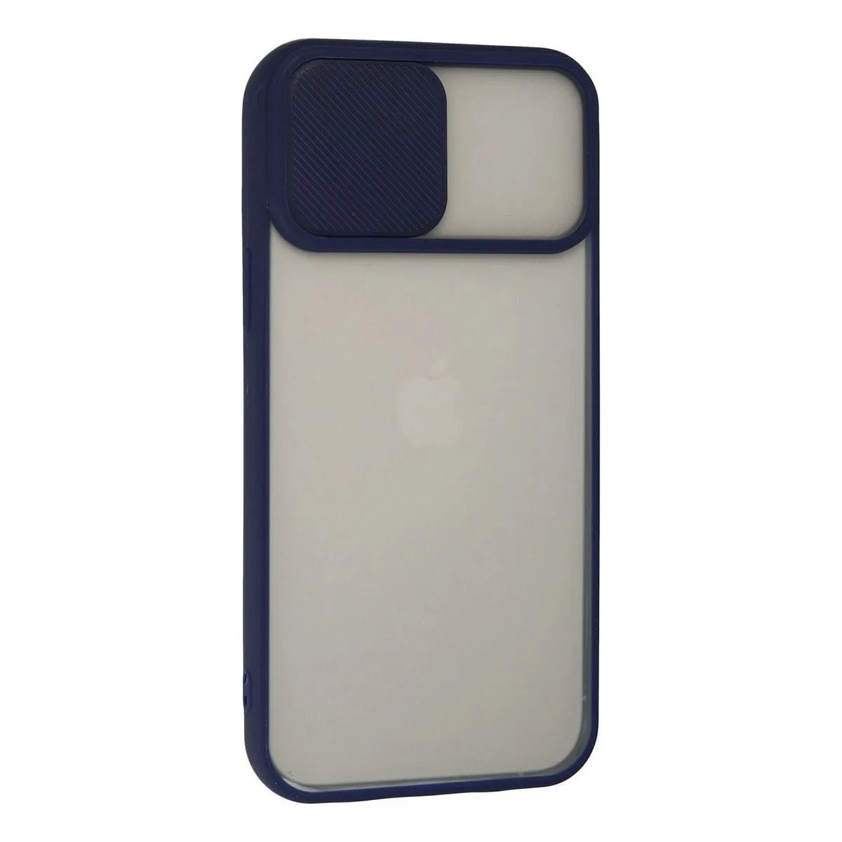 Apple İphone 13 Pro Max Kılıf Palm Buzlu Kamera Sürgülü Silikon - Lacivert görsel 2