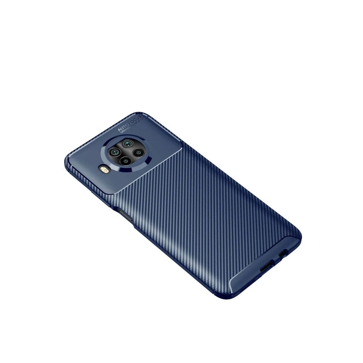 Xiaomi Mi 10t Lite Kılıf Auto Focus Karbon Kapak - Lacivert görsel 2