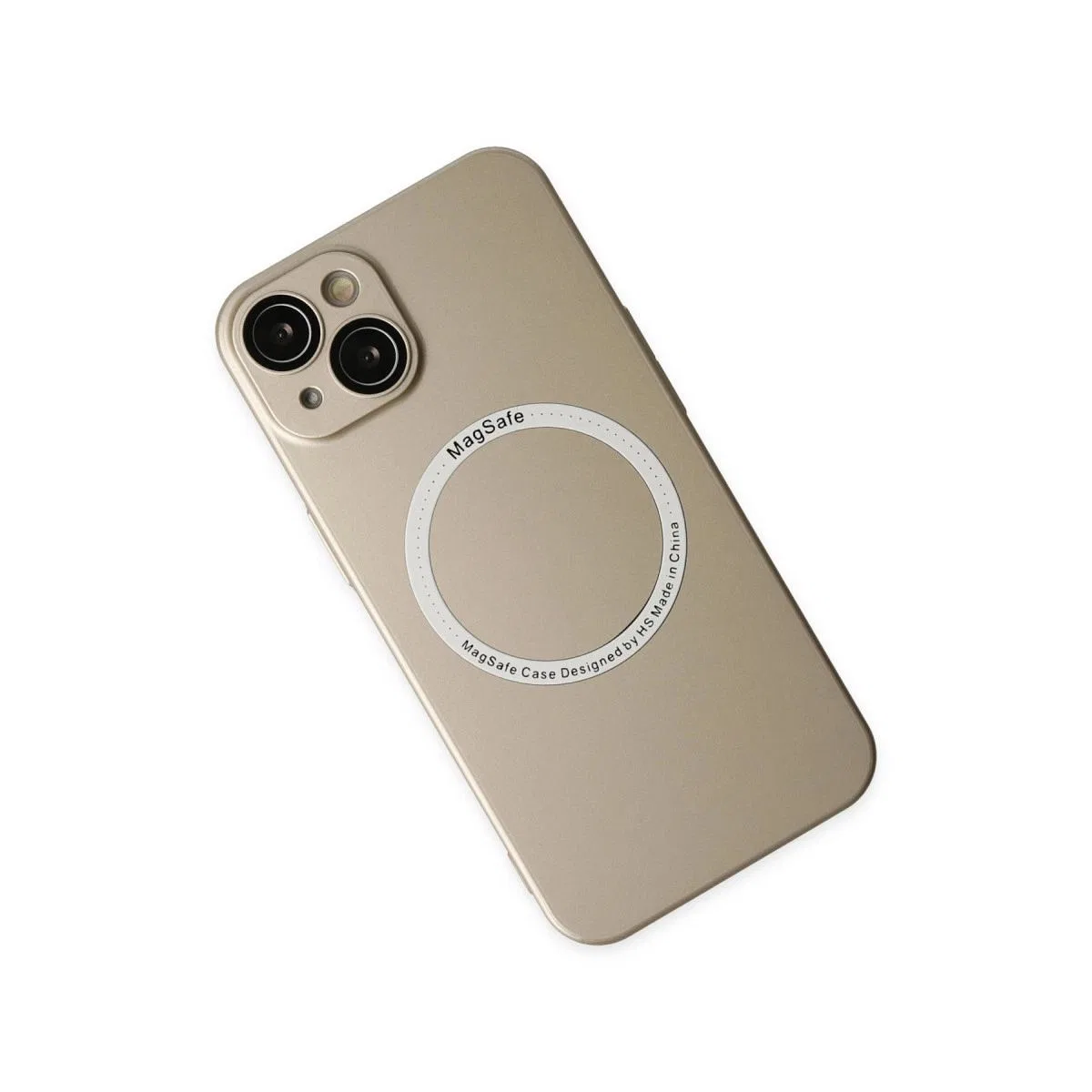 Apple İphone 14 Plus Kılıf Jack Magneticsafe Lens Silikon - Gold görsel 2
