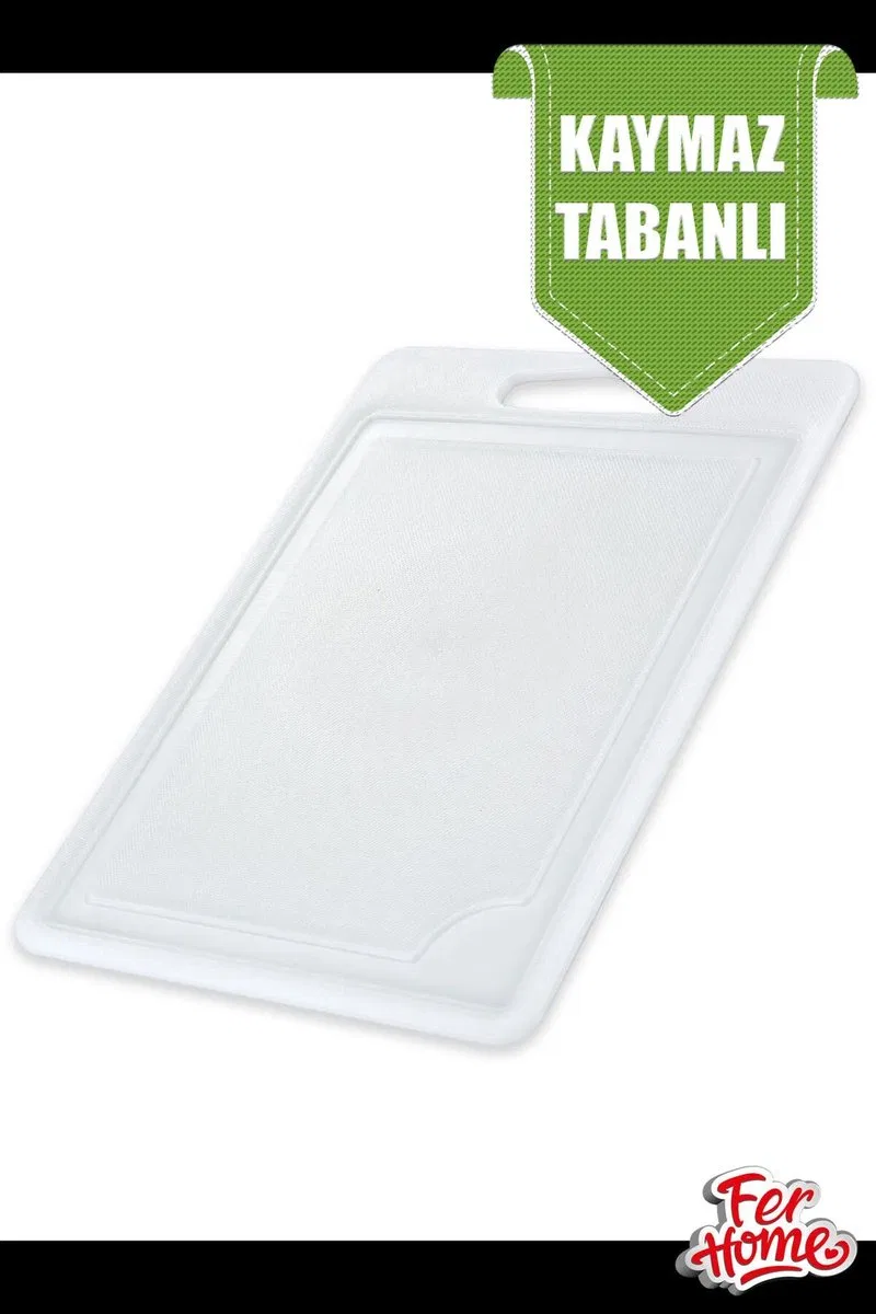Kesme Tahtası Plastik Büyük Kesme Sunum Tahtası Kesim Panosu 225x325 Mm Royaleks-FR-108 görsel 2