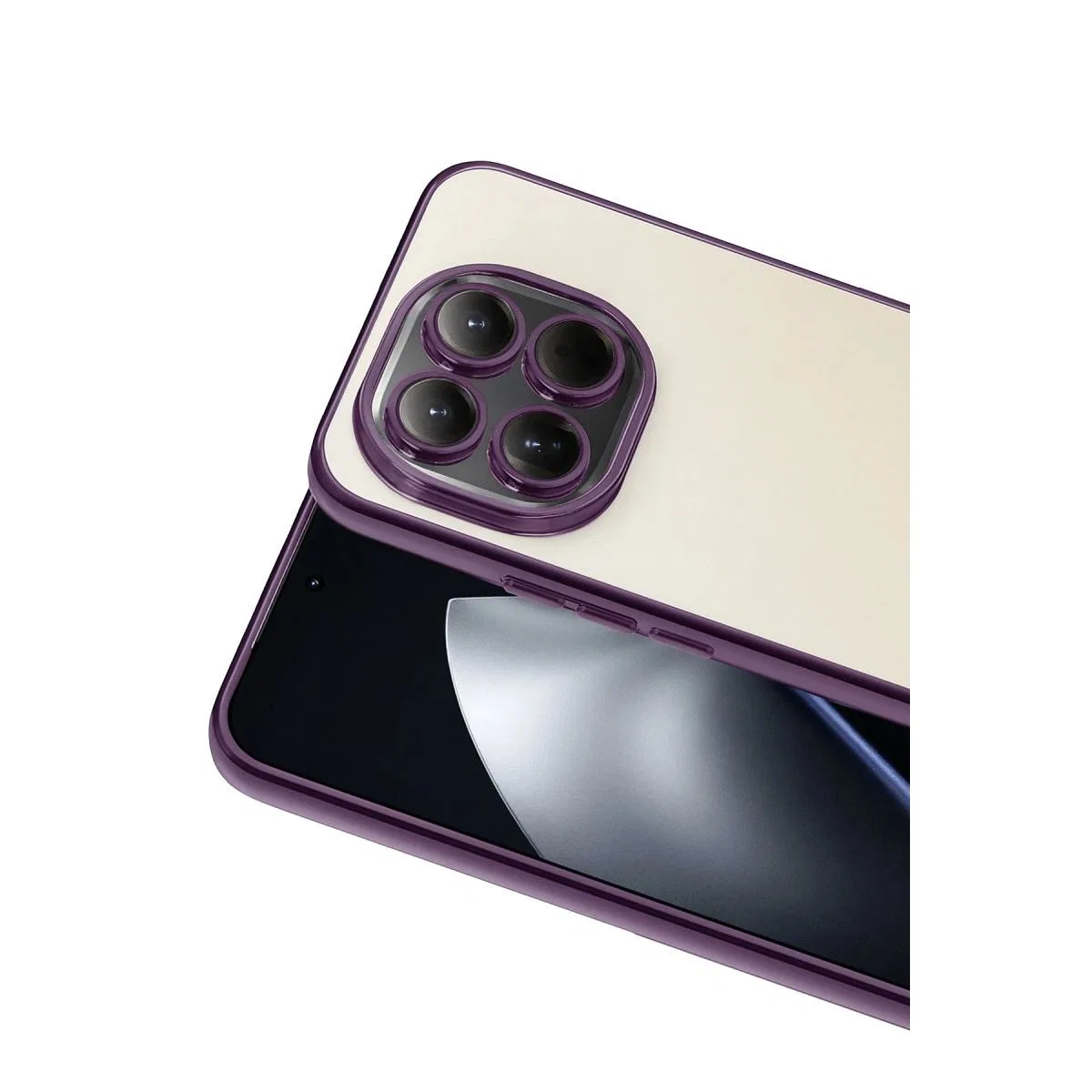 Xiaomi Mi 15t Razer Lensli Silikon - Mor görsel 2