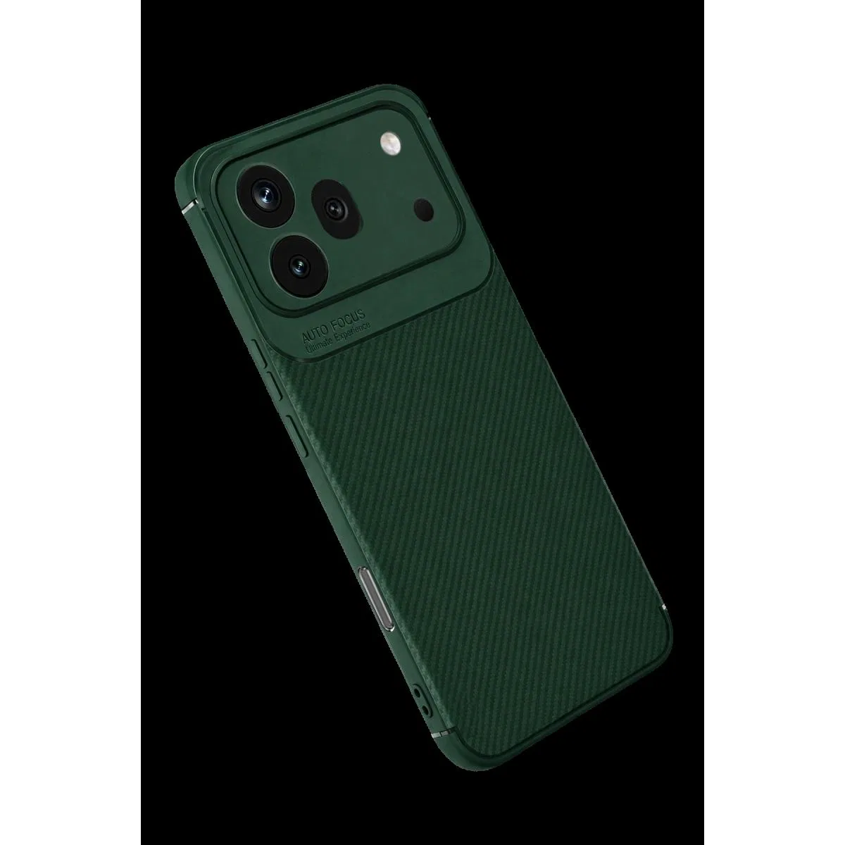 Huawei Honor 600 Pro Auto Focus Karbon Kapak - Koyu Yeşil görsel 2