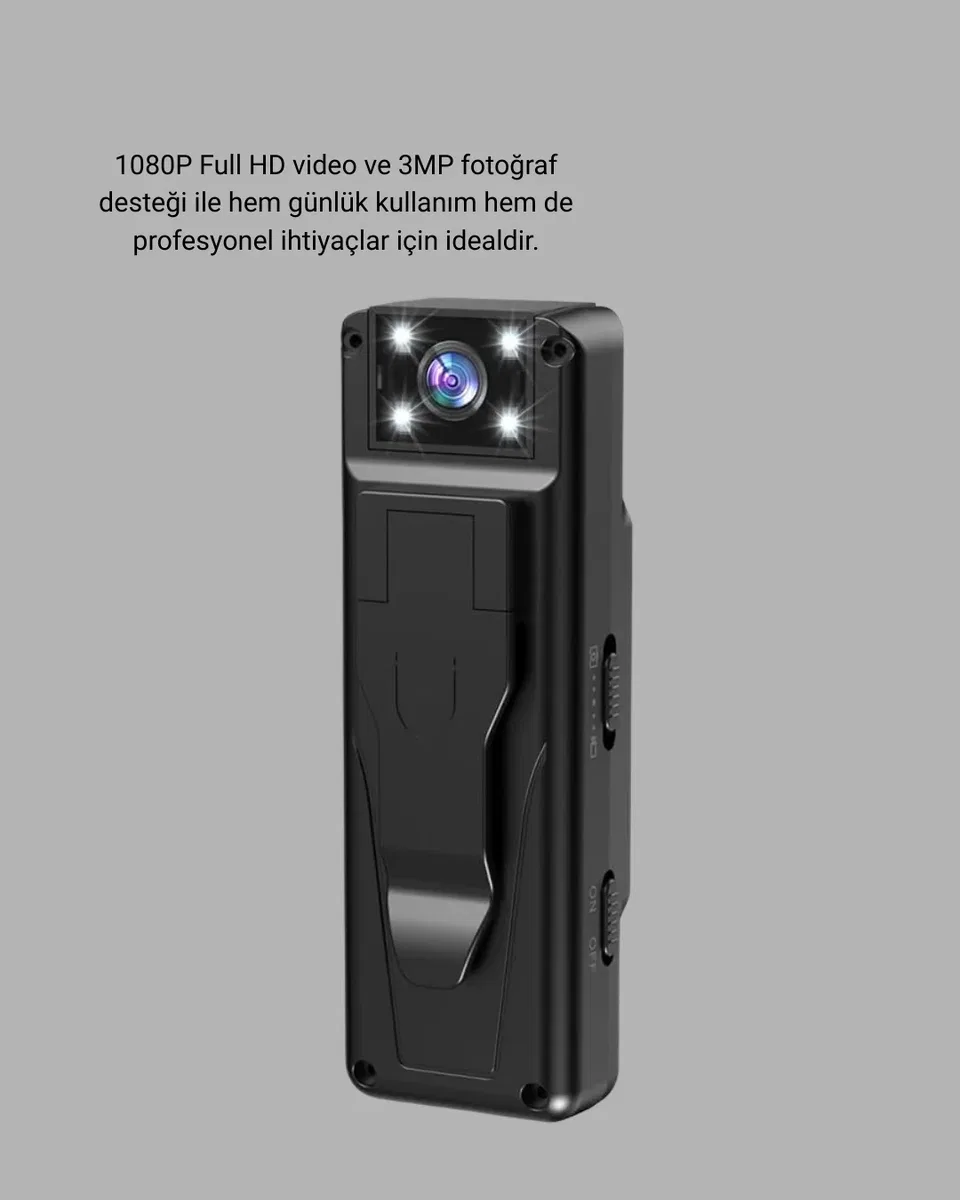 180 Derece Dönebilen Mini Kamera Full HD TFT Ekran Hareket Sensörlü (Kopya) görsel 2