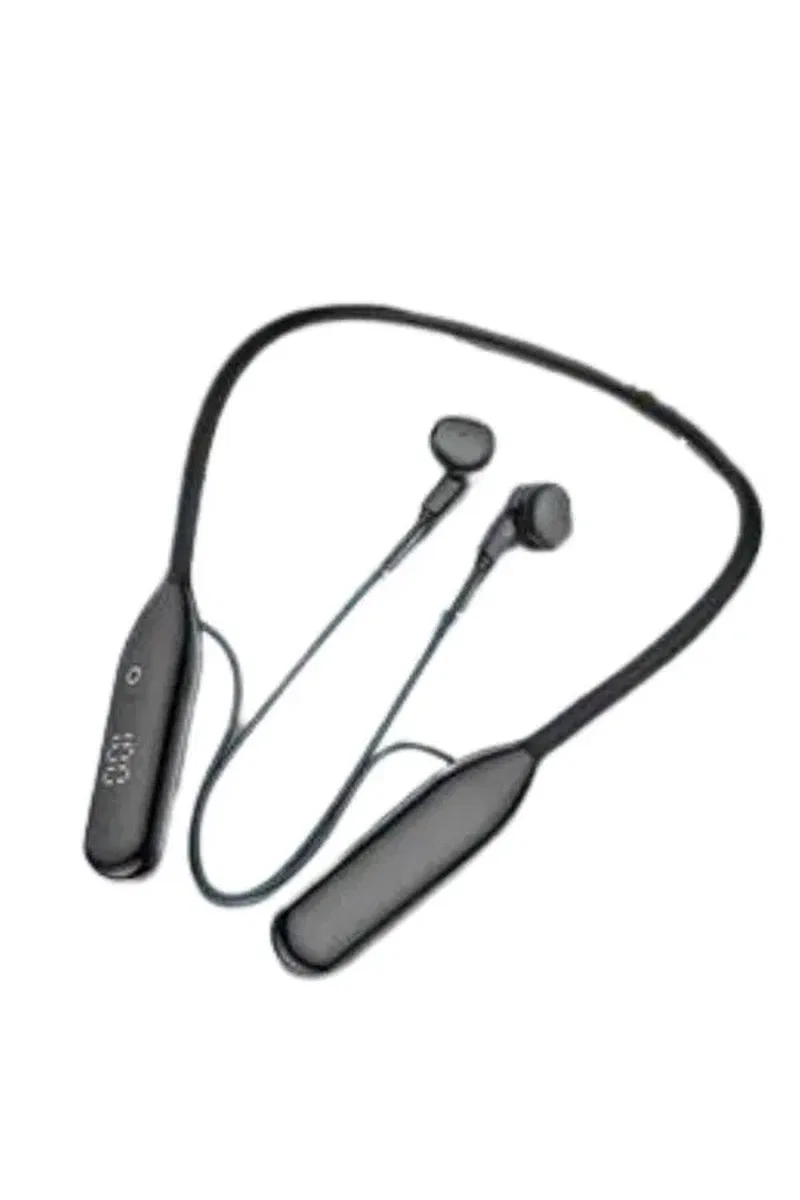 100 Saat Kablolu Boyun Askılı Dijital Göstergeli Bluetooth Kulaklık görsel 4