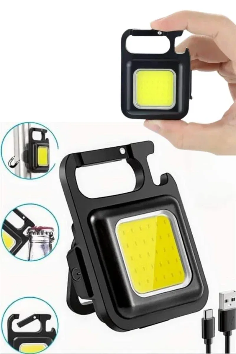 Mıknatıslı Parlak Led Işık 3 Fonksiyonlu Şarj edilebilir Ledli Mini Taşınabilir görsel 3